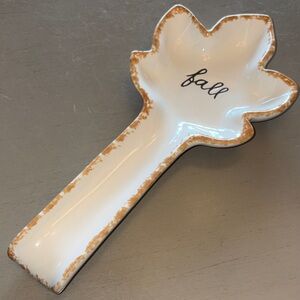 Rae Dunn Leaf Shaped Fall Spoon Rest
